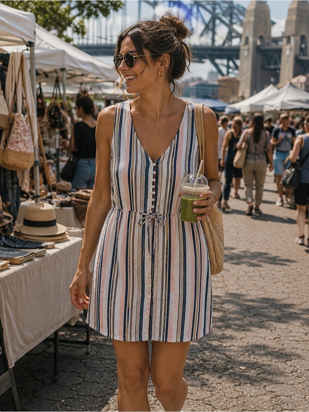 Miracle Sleeveless Linen Dress